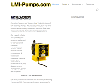 Tablet Screenshot of lmi-pumps.com